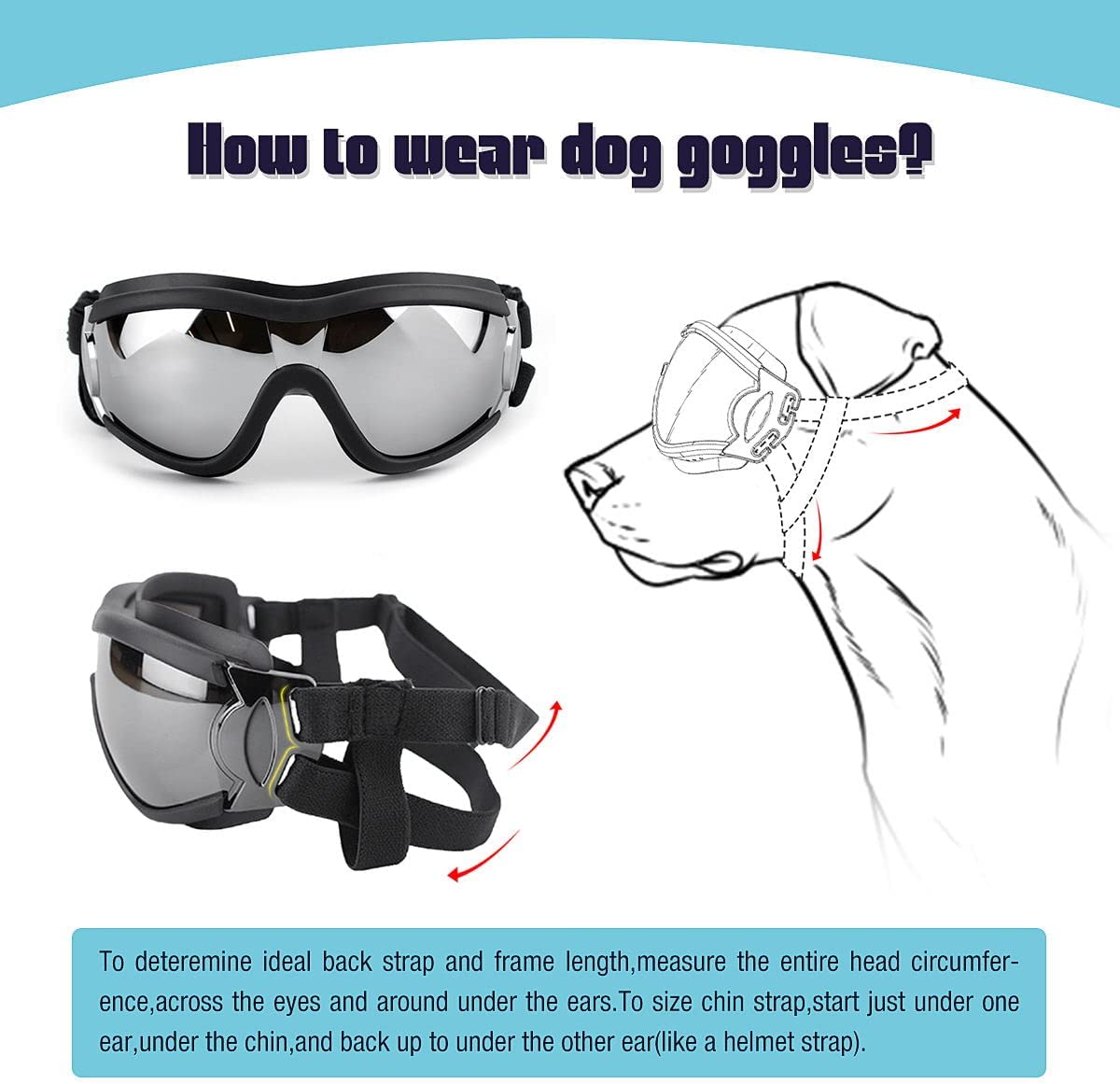 Polariserte solbriller til hund