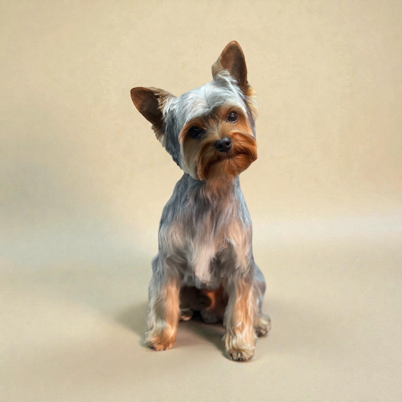 happy yorkie 