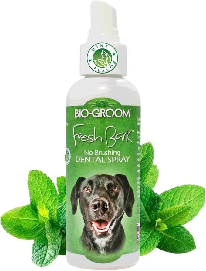 Bio-groom Fresh Bark hundepustfrisker - Tannspray for hunder og katter