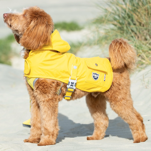Double layered raincoat navy Regnjakke regndekken til hund