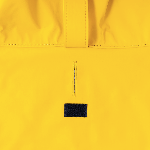Double layered raincoat yellow